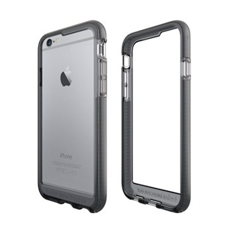 British super Tech21 Impact Evo Band iPhone 6 / 6S crash protection soft borders - through ash (5055517341820) - เคส/ซองมือถือ - วัสดุอื่นๆ สีเทา