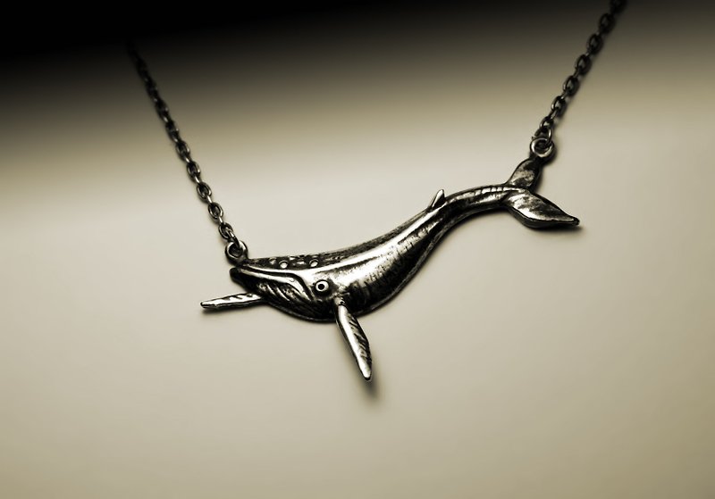 座頭鯨項鍊 - 項鍊 - 其他金屬 銀色
