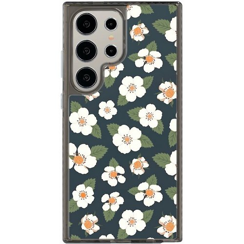 The Hood Pinkoi 旗艦店 Strawberry Flower iPhone三星S24 氣墊防摔/標準防摔/鏡面手機殼
