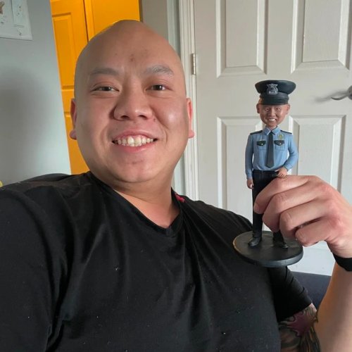 uDesign優湛 客製化人物公仔 人偶 3D人像畫 似顏繪 肖像 定製 生日 紀念 警察