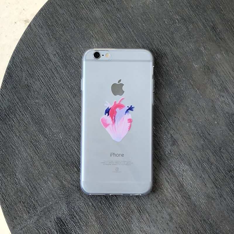 Careful liver heart iphone, HTC, sony, samsung, asus, oppo phone case soft shell - Phone Cases - Plastic Transparent