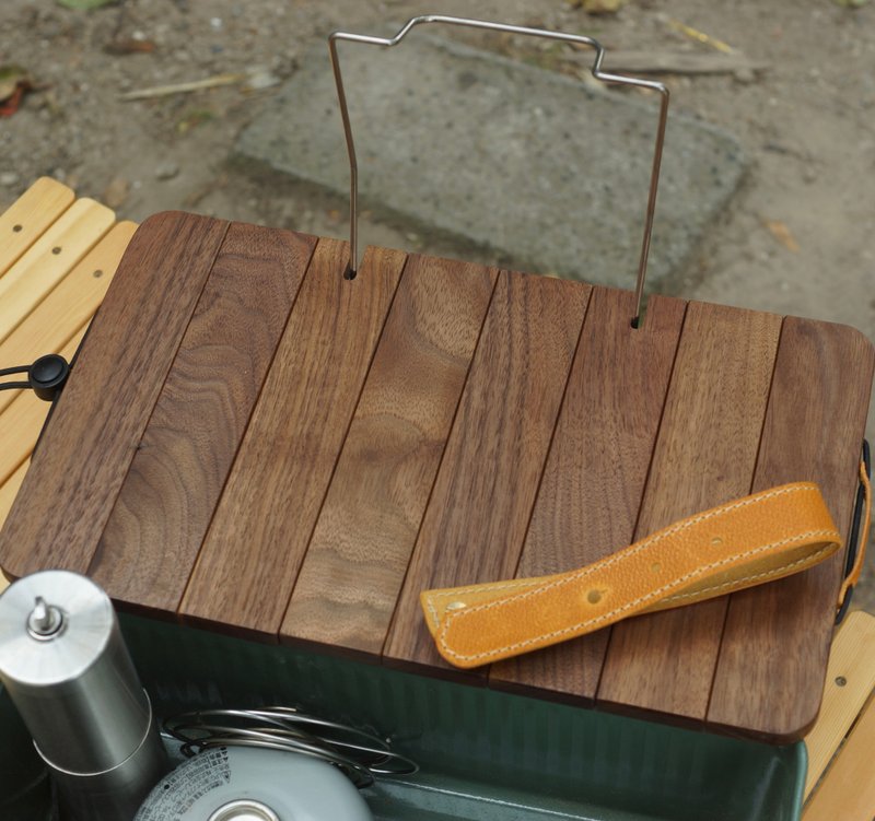 STANLEY Stanley lunch box 9.4L exclusive walnut top plate (leather belt) - Camping Gear & Picnic Sets - Wood Brown