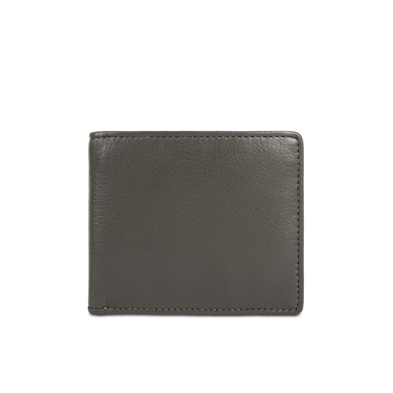 【NEW IN】Liam Leather Bi-fold Wallet (RFID) - Storm Grey | Men's Style - Wallets - Genuine Leather Gray