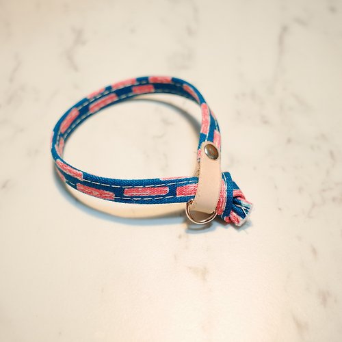 Michu Pet Collars #美珠手作 貓 項圈 紅色虛線體 手繪風 可加購吊牌