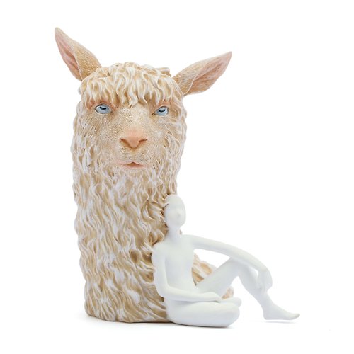 JARLL 讚爾藝術 白日夢系列-羊駝 擺飾 生日情人聖誕交換禮物辦公療癒紓壓草泥馬