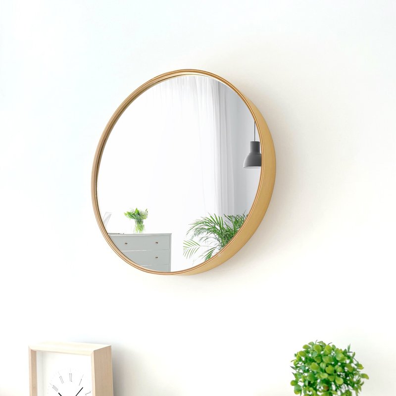 KATOMOKU plywood mirror LL-size natural (km-91NA) mirrow  made in japan - Other Furniture - Wood Khaki