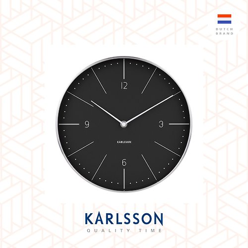 Ur Lifestyle 荷蘭Karlsson Wall clock Normann numbers black