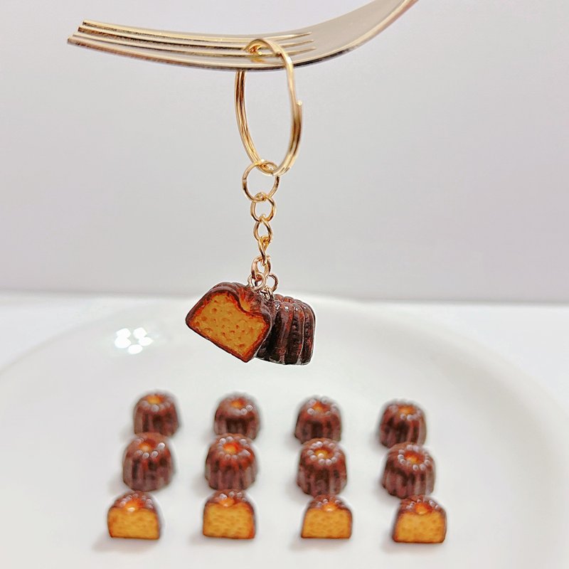 (Made to order) Mini Claro Pendant | Ornament Pocket Food Simulation Healing - พวงกุญแจ - ดินเหนียว สีนำ้ตาล