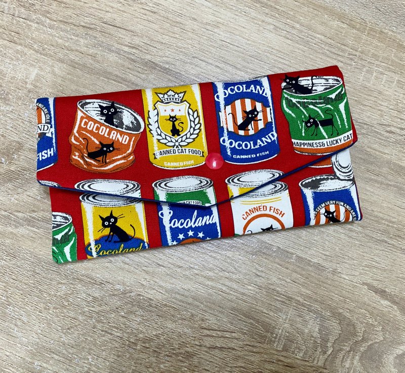 Fanta Can Kitty | Red Envelope Pouch | Mask Organizer | Passbook Holder | Multi-functional Mini Bag | Adorable Design - ถุงอั่งเปา/ตุ้ยเลี้ยง - ผ้าฝ้าย/ผ้าลินิน 