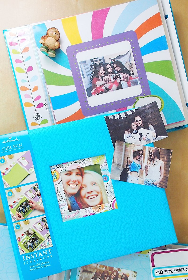 Full Color Pages Exquisite Clip Art M/Girls - การ์ด/โปสการ์ด - กระดาษ สีน้ำเงิน