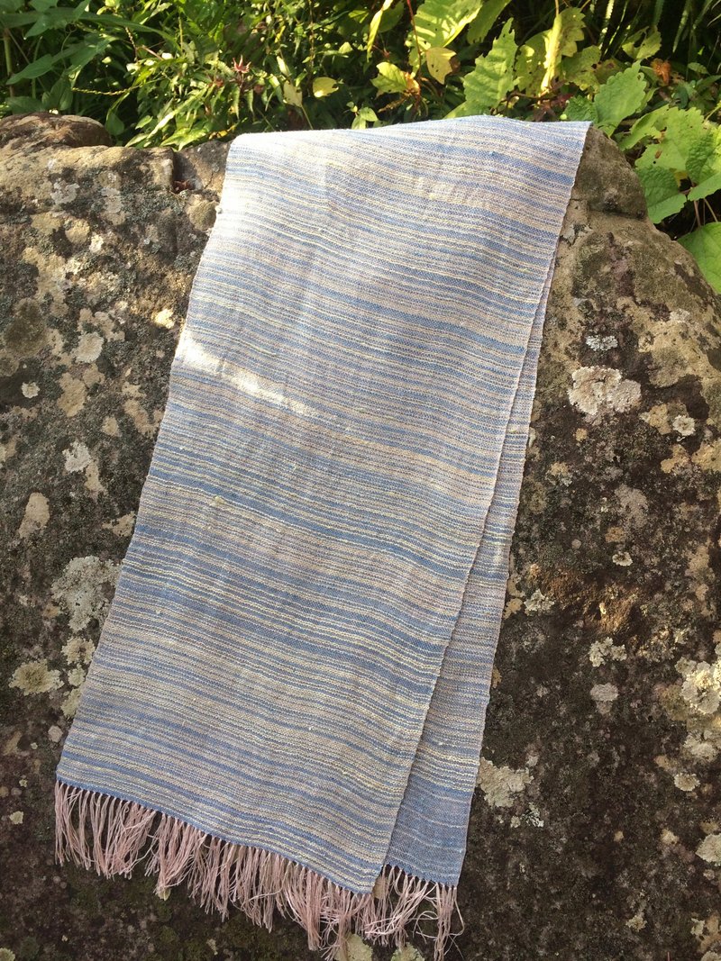 絹手紡ぎストールD - スカーフ - シルク・絹 