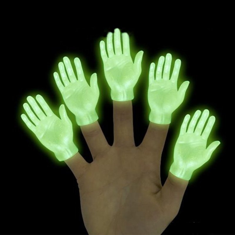 /Archie McPhee/ Limited edition luminous finger small hand 10 into the group - อื่นๆ - พลาสติก 