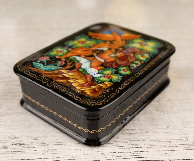 Popular pets Lacquer Box / My beloved Bear / Handpainted / hot Box for gift / Art style / Collectible piece/ Oil paint/ Jewelry box / Home decor