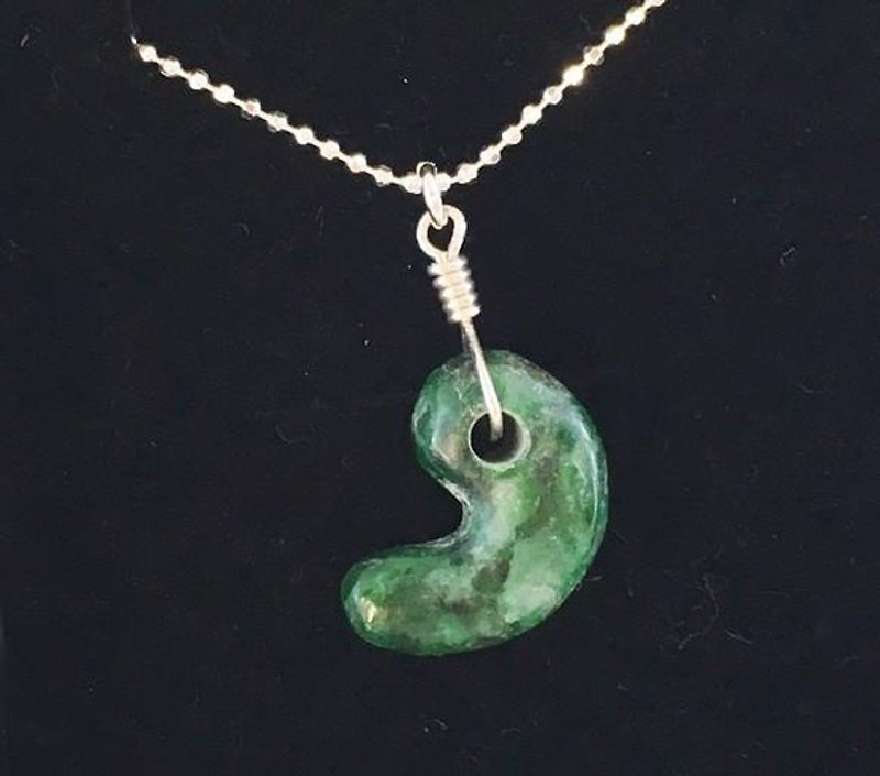 Jade 玉 玉 ◇ Burmese natural jade SV Pendant 5 - Necklaces - Gemstone 