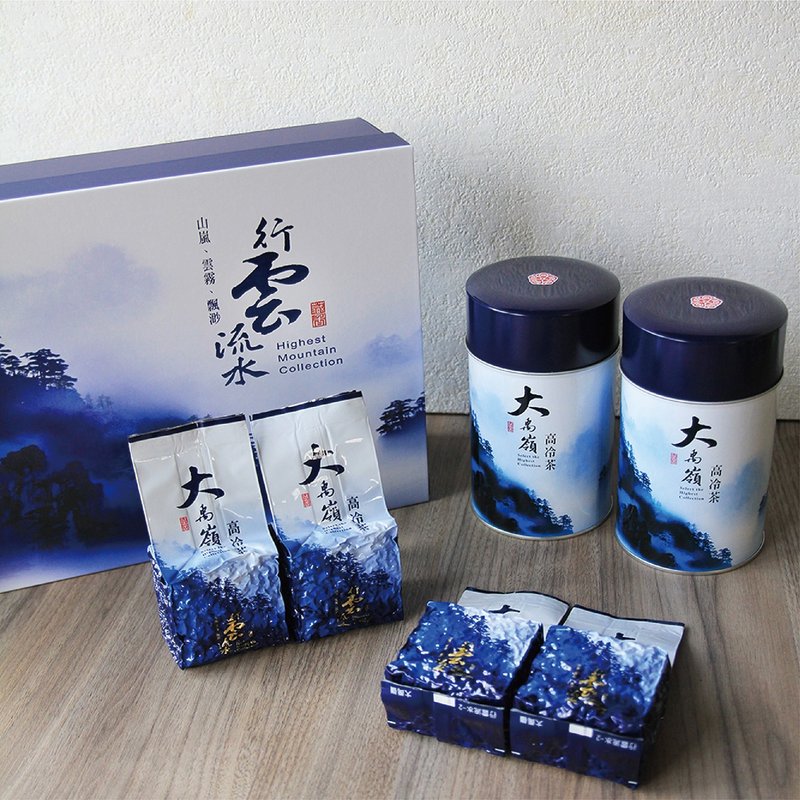 Xingyunliushui gift box set | Dayuling Tea Area | Good tea for gift giving - Tea - Other Materials Blue