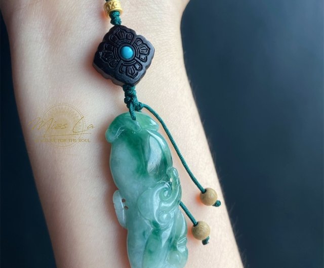 販売済み】ミャンマー翡翠 翡翠高麗人参 生命長寿繁栄を願って