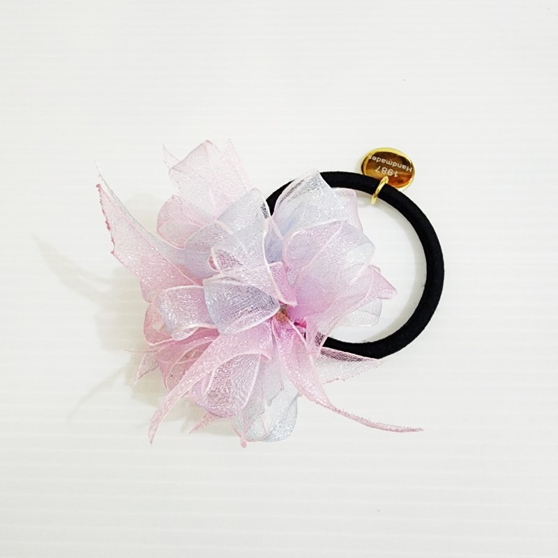 [Pink and Purple] Firework hair tie exclusive for 2023 Chinese New Year!!! Styling hair tie - เครื่องประดับผม - ผ้าฝ้าย/ผ้าลินิน สึชมพู