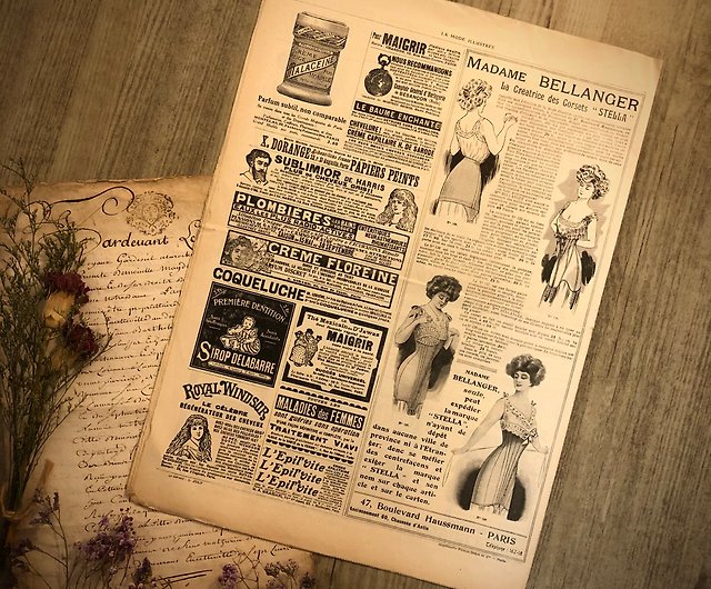 Free Vintage Printable Corsets Catalog Page - The Old Design Shop