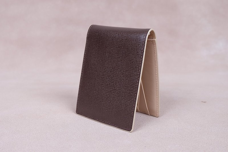 Money Clip / Card Case / Italy Cow Leather money clips(Dark Brown1) - Card Holders & Cases - Genuine Leather 