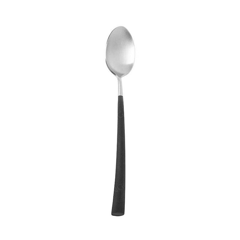 NOOR系列黑銀18.9CM點心匙 - 刀/叉/湯匙/餐具組 - 不鏽鋼 銀色