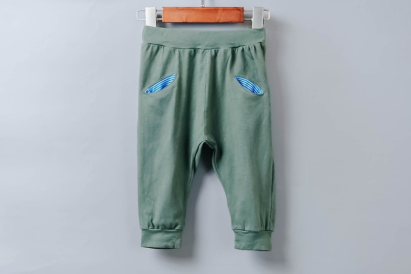 Pocket Monster Cropped Pants-Lightweight 2 - กางเกง - ผ้าฝ้าย/ผ้าลินิน 