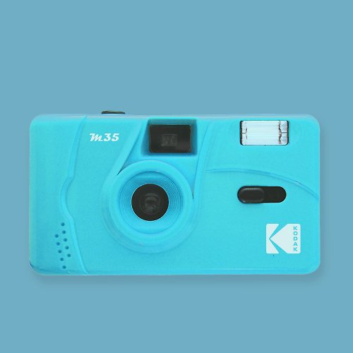 Kodak 柯達底片相機旗艦店 預購【Kodak 柯達】底片相機 M35 Cerulean Blue 蔚湖藍