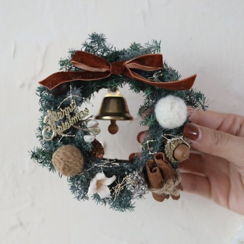 10cm Everlasting Christmas Wreath-3 Colors - ของวางตกแต่ง - พืช/ดอกไม้ หลากหลายสี