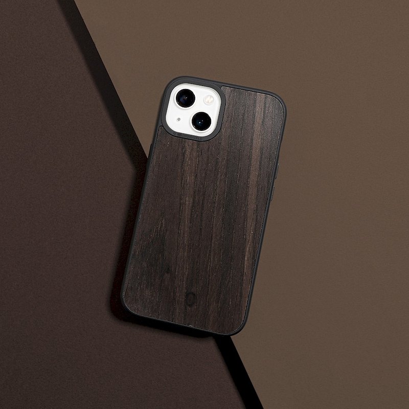 RhinoShield Case for iPhone Series|SolidSuit - Black Oak / Black - เคส/ซองมือถือ - พลาสติก สีนำ้ตาล
