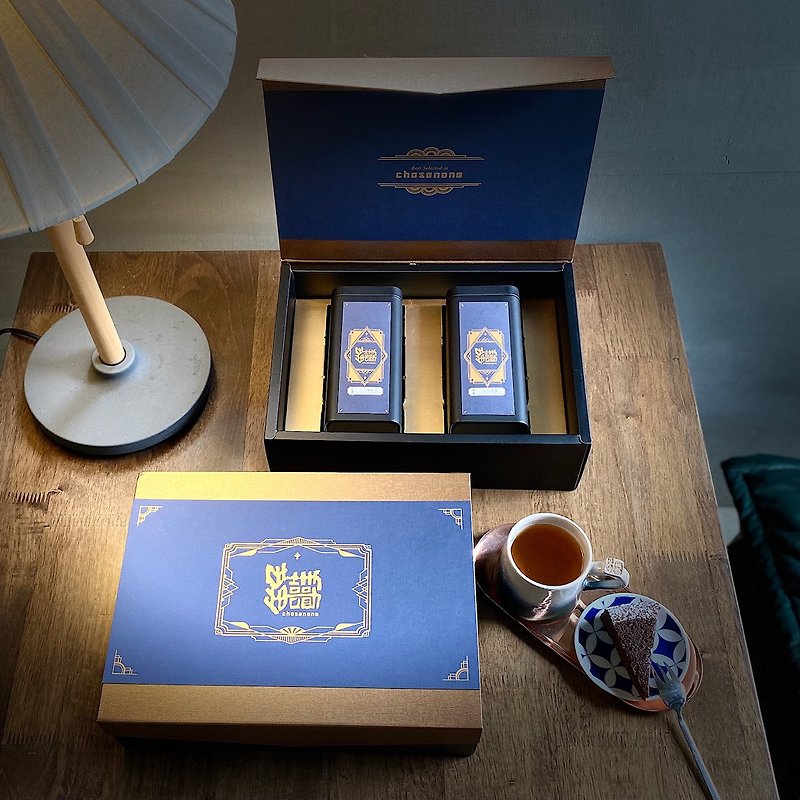 安心のクラシックティーギフトボックス C- 完熟フルーツウーロン茶 + 日月潭紅玉紅茶 新年ギフトボックス - お茶 - 食材 ゴールド