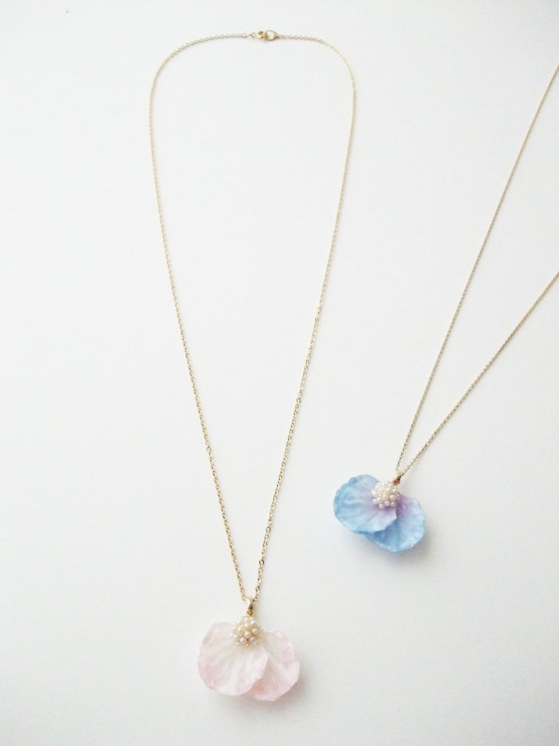 Flower Necklace - Necklaces - Acrylic Pink