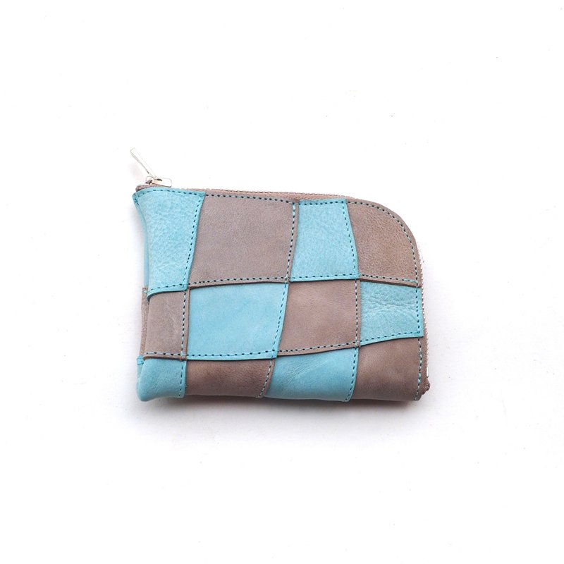 random leather wallet24/レザー/L字/ミニ財布/小銭入れ/カード入れ/sw001_24 - 零錢包/小錢包 - 真皮 粉紅色