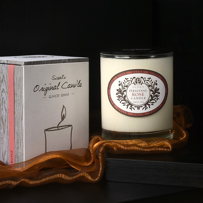 Classic Timeless Tune│ Rose Garden Skin Care Grade Pure Plant Soy Wax Essential Oil Candle│ Nest Path - Candles & Candle Holders - Wax White