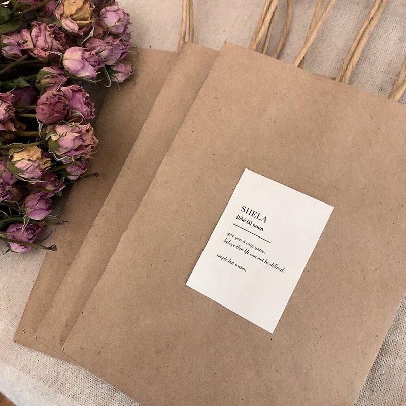 Leather Tote Bag Gift Bag - กล่องของขวัญ - กระดาษ สีกากี