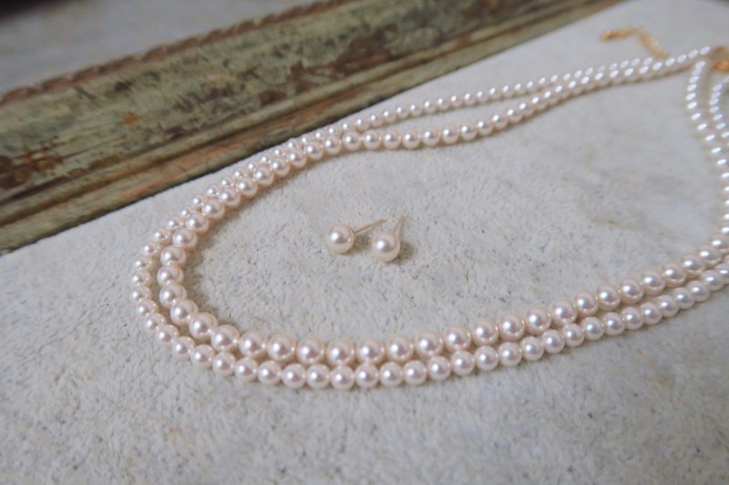 Swarovski Pearls/ Necklaces / - สร้อยคอ - ไข่มุก ขาว