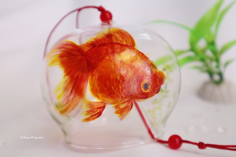 風鈴-猩々- - 擺飾/家飾品 - 玻璃 紅色