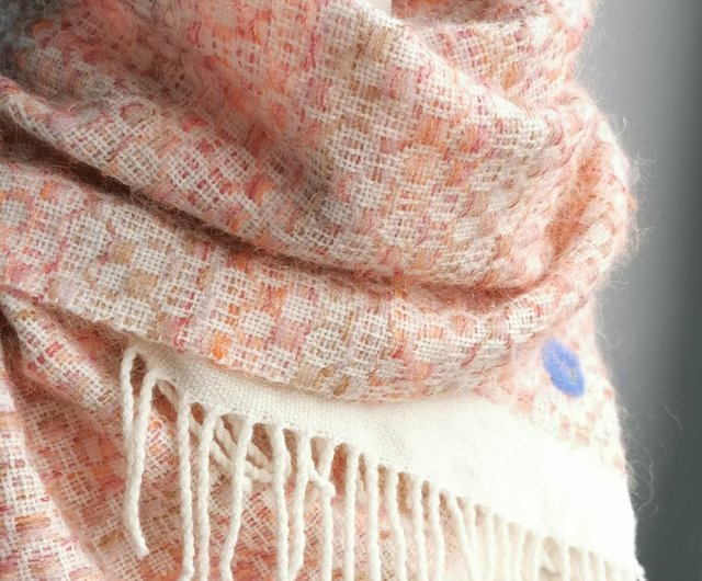 Handwoven by Carina | Handwoven mohair wool and cashmere scarf