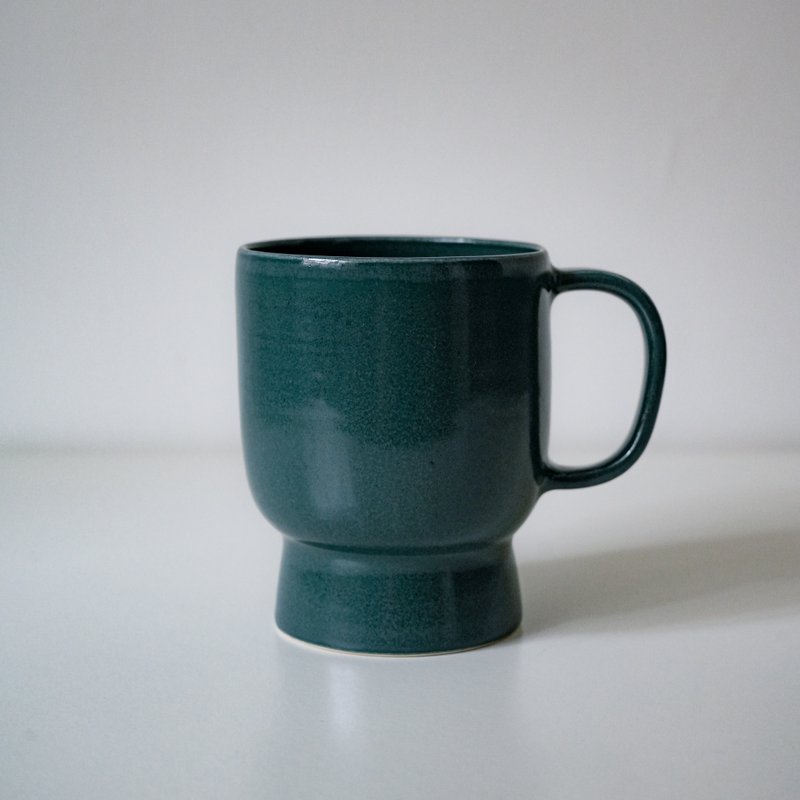 陶瓷 咖啡杯 馬克杯 綠沼 Ceramic Mug - 咖啡杯/馬克杯 - 陶 綠色