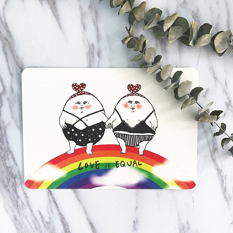 Love is equal  postcard - Cards & Postcards - Paper White