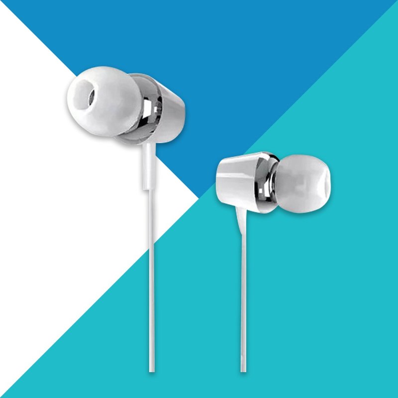 HP HP DHE-7000 Wired In-Ear Headphone Microphone (White) DHE-7000 - Headphones & Earbuds - Other Materials 