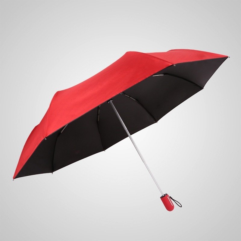 【德國kobold】抗UV粉紅女王系列-矽膠蜂巢-按摩手把-遮陽防曬三折傘-女王紅 - 雨傘/雨衣 - 其他材質 紅色