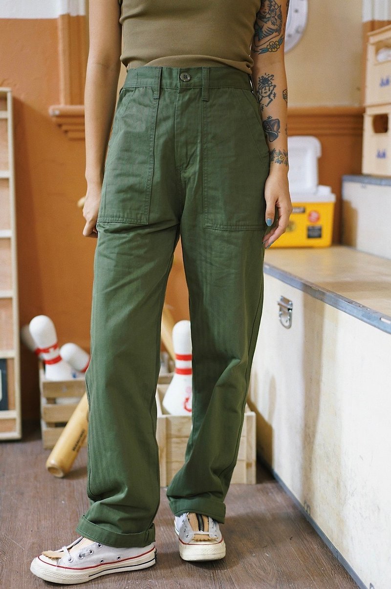 Coolstore | Retro American Military Pants Unisex Casual Pants_ Military Green - Unisex Pants - Other Materials Green
