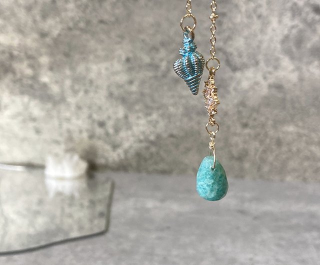 Tears of Mermaid. Pendulum] natural Tianhe Stone, fast and stable, light  and sensitive | short chain series - Shop Atlantis Crystal City Necklaces -  Pinkoi