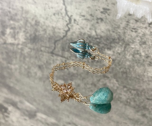 Tears of Mermaid. Pendulum] natural Tianhe Stone, fast and stable, light  and sensitive | short chain series - Shop Atlantis Crystal City Necklaces -  Pinkoi