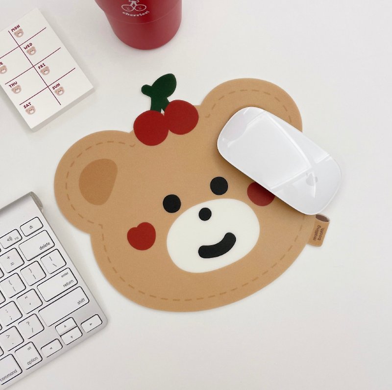 BEBE Cherry bear PVC mouse pad / mouse pad - แผ่นรองเมาส์ - พลาสติก 