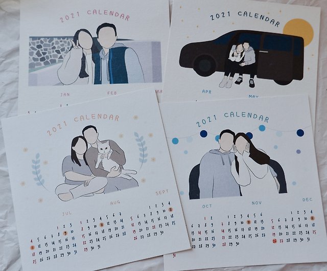 30th Birthday Gift / Cute Couples Drawing / Birthday Gift for