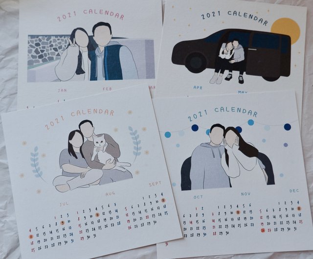 30th Birthday Gift / Cute Couples Drawing / Birthday Gift for 