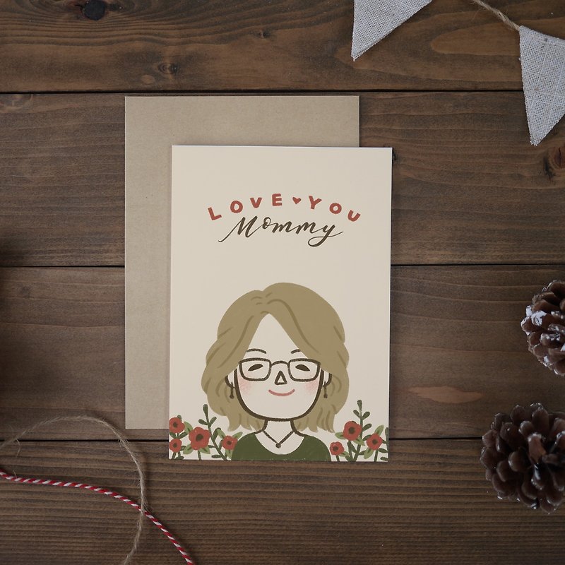 客製化母親節卡片 | 給媽媽的禮物 | 客製畫像 | 電子版