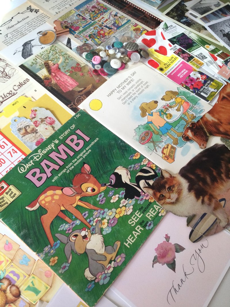 Children book junk journal kit 5 - การ์ด/โปสการ์ด - กระดาษ 