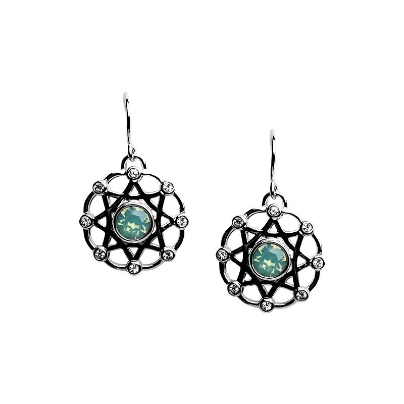 The Saga Earrings 925 Silver Swarovski Crystals WM5E - Earrings & Clip-ons - Other Metals Multicolor