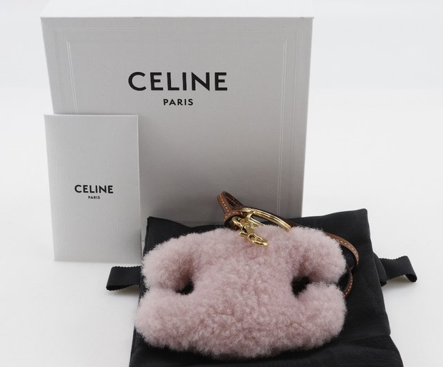 【送料込】CELINE トリオンフ バッグチャーム シアリング レザー 送料込】CELINE トリオンフ バッグチャーム シアリング レザー